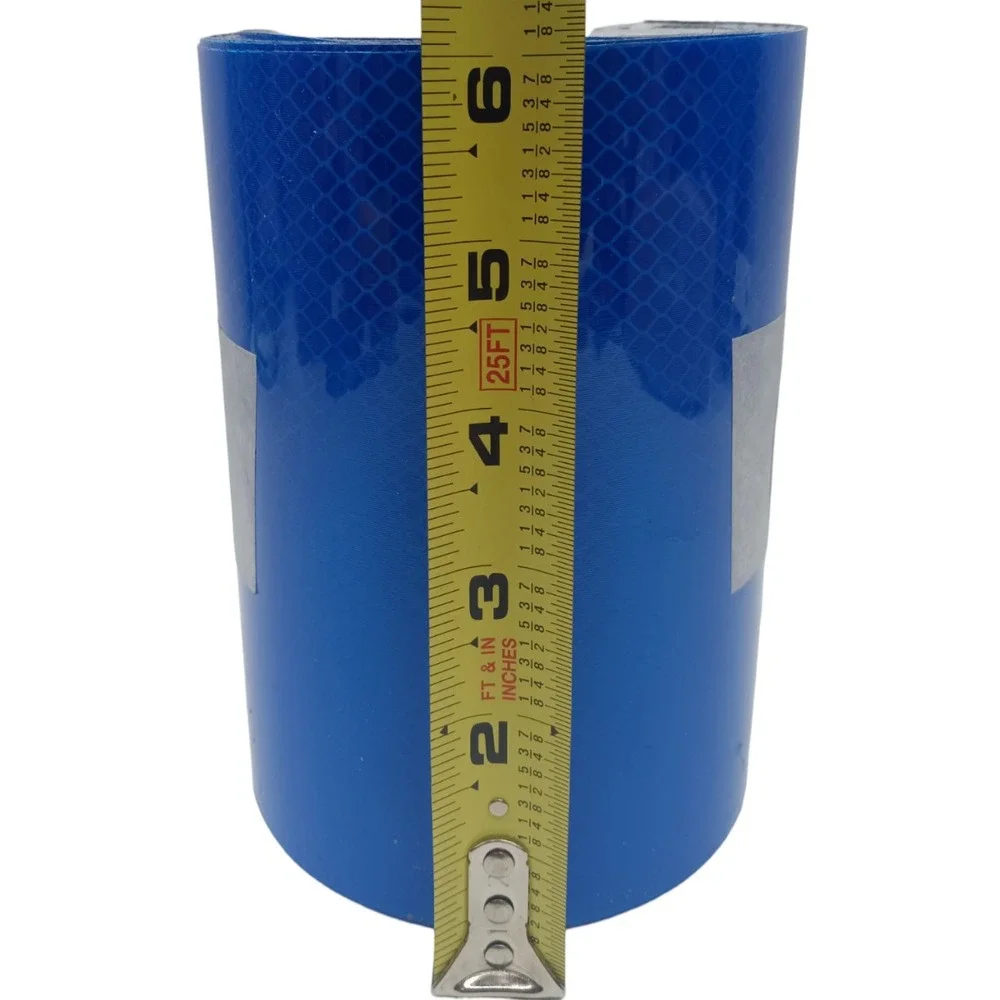 Blue Diamond Reflector Sign Plotter Cutter‎ Vinyl Caution Tape ROLL 6